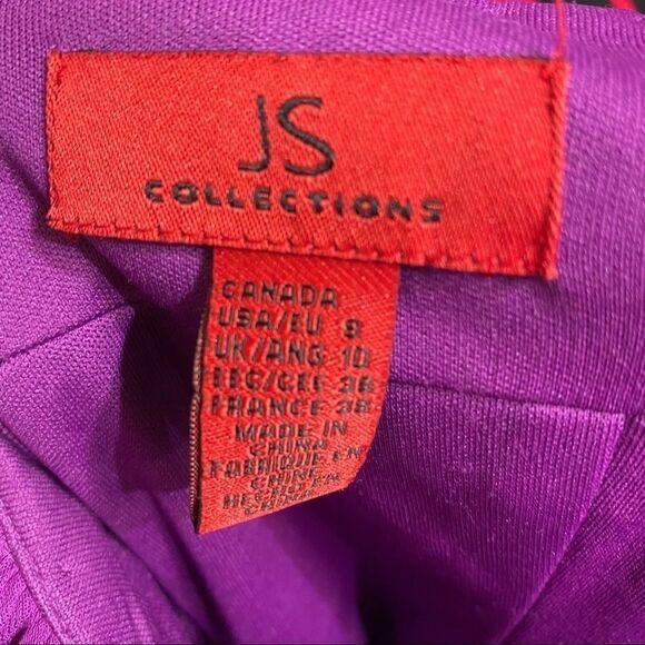 JS Collections purple magenta like gown long formal dress - Picture 5 of 5